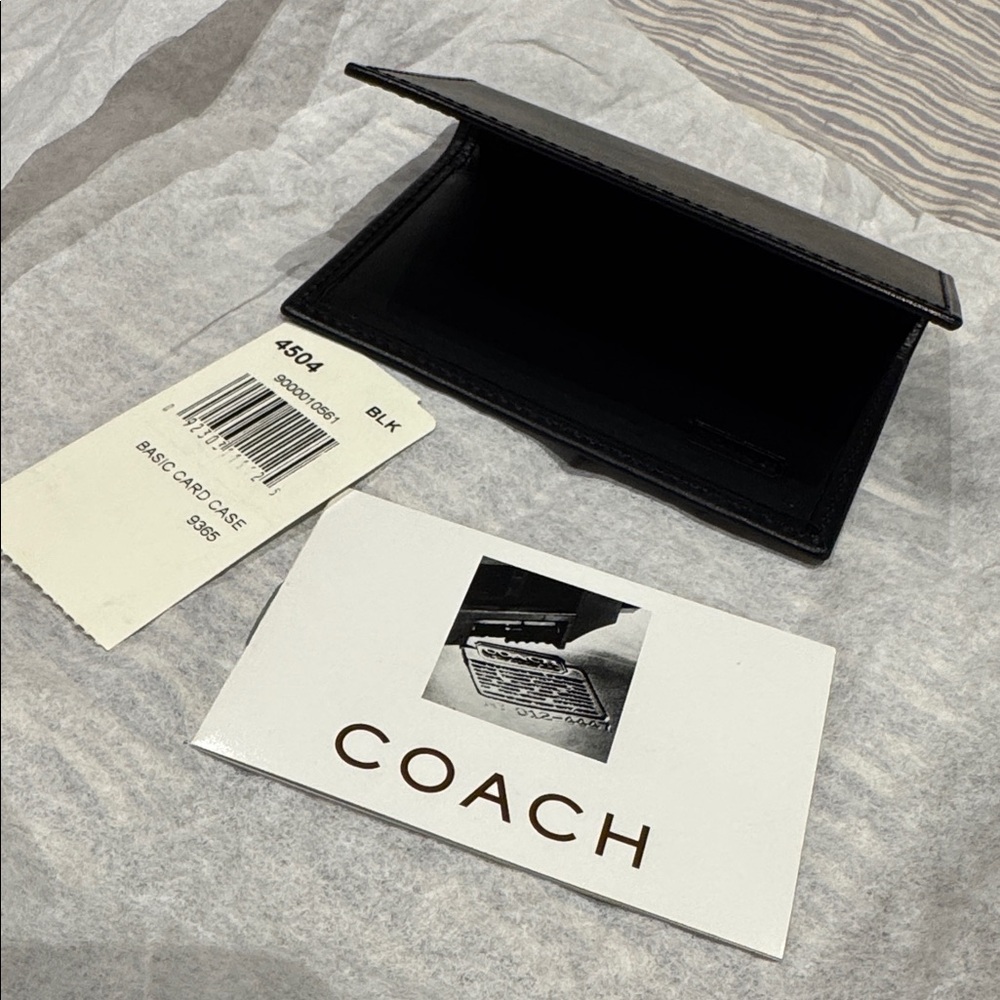 Vintage - Coach Black Card Case Holder item#2